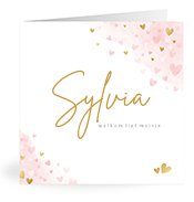 Geboortekaartjes met de naam Sylvia
