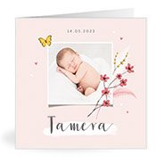 Geburtskarten mit dem Vornamen Tamera