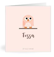 Geburtskarten mit dem Vornamen Tessa