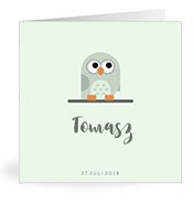 Geburtskarten mit dem Vornamen Tomasz