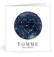 Geburtskarten mit dem Vornamen Tomme