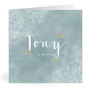 Geboortekaartjes met de naam Tony