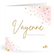 Geboortekaartjes met de naam Vayenne