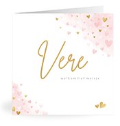 Geboortekaartjes met de naam Vere