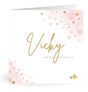 Geboortekaartjes met de naam Vicky