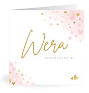 Geboortekaartjes met de naam Wera
