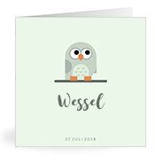 Geboortekaartjes met de naam Wessel