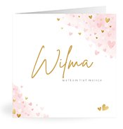 Geburtskarten mit dem Vornamen Wilma