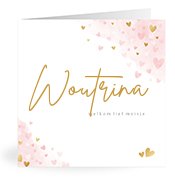 Geboortekaartjes met de naam Woutrina