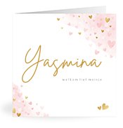 Geboortekaartjes met de naam Yasmina