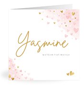 Geburtskarten mit dem Vornamen Yasmine