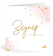 Geburtskarten mit dem Vornamen Zeynep